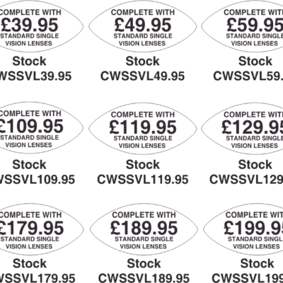 STOCK DEMO LENS LABELS (cwssvl)