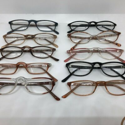 Box (10) mixed Ladies Plastic Half Eyes.